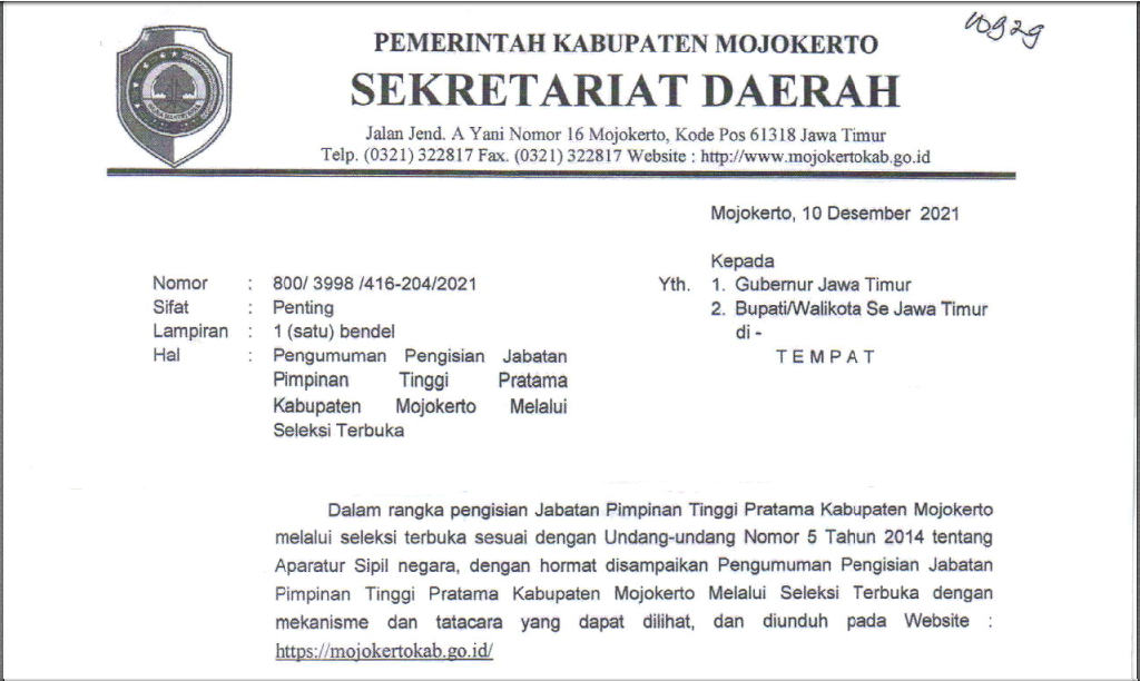 JPTP Kab Mojokerto